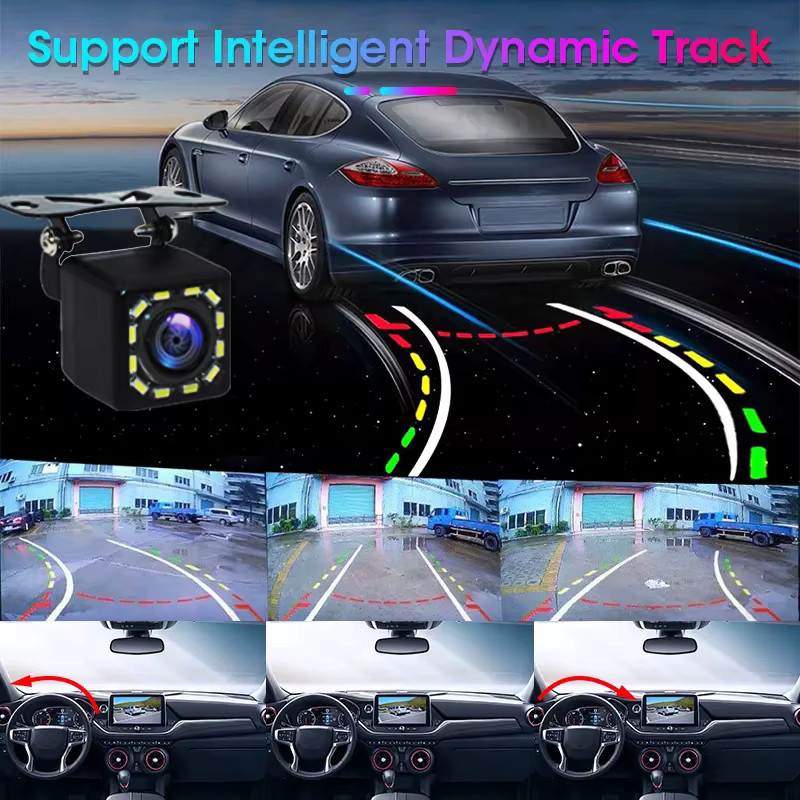 WDSZKMYF Rückfahrkamera mit 4,3 Zoll Monitor für Fahrzeuge in Schwarz - Bild 4