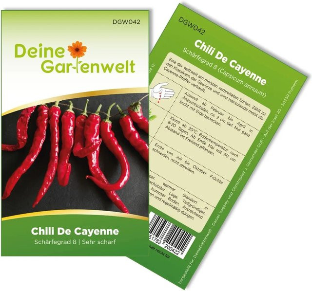 Deine Gartenwelt Chili De Cayenne Gemüsesamen - Bild 1
