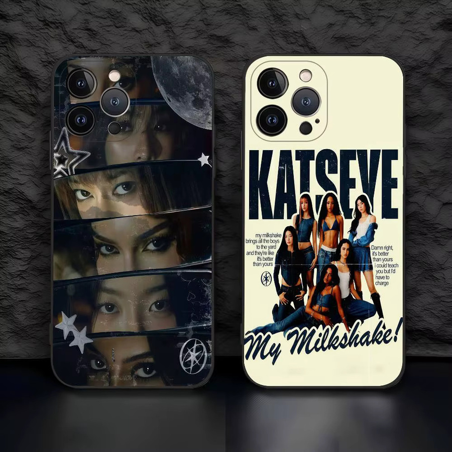 KPOP KATSEYE Handyhülle in Schwarz aus mattem Silikon und TPU für iPhone 17 Air 16 15 14 13 12 11 Pro Max - Bild 2