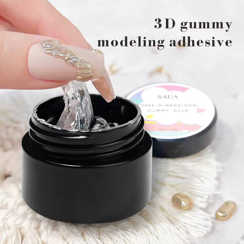SAUA Nagelklebegel, 15g, Festes Verlängerungs- und Skulpturgel - Bild 4