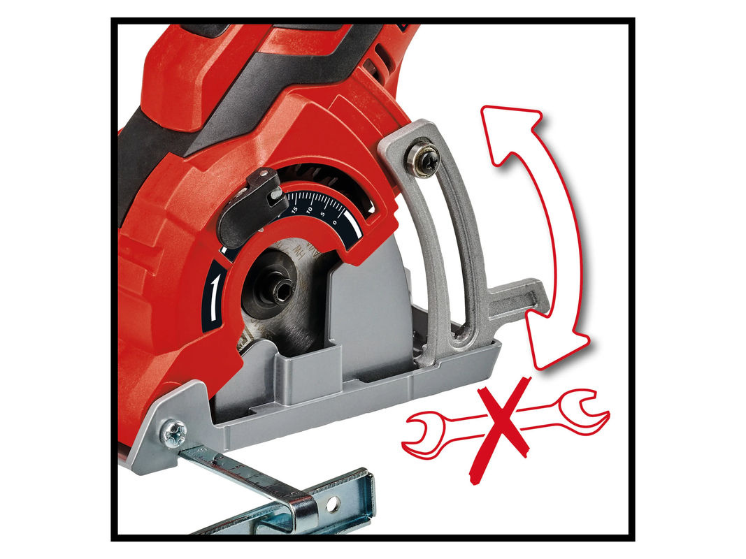 Einhell Mini-Handkreissäge TC-CS 89 in Rot mit 600W - Bild 2