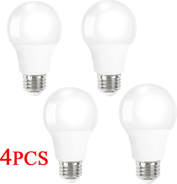 4er-Set LED-Lampen E27 E14 für Innenbeleuchtung in Kaltweiß oder Warmweiß mit verschiedenen Wattstärken - Bild 1