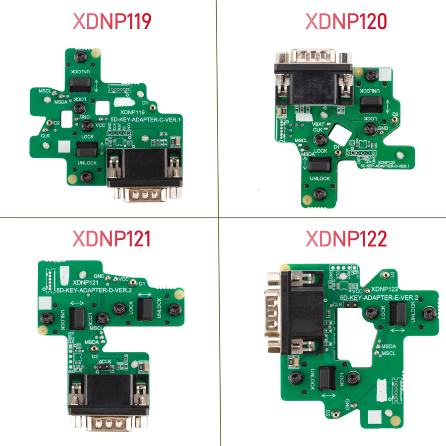 Xhorse MQB 5C 5D Spezial-Adapter-Set kompatibel mit Key Tool Plus Multi Prog für VW, Skoda, Audi und Porsche - Bild 2