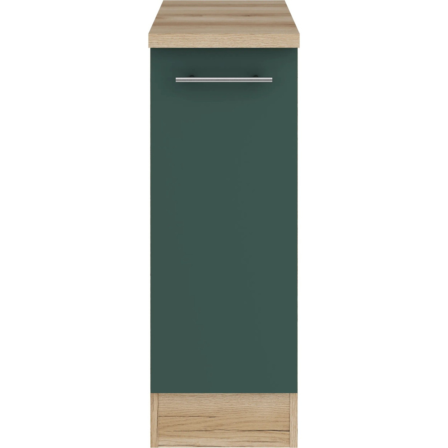 OPTIFIT Savona405 Küchen-Unterschrank in Steingrün mit modernem Design aus melaminbeschichteter Qualitätsspanplatte, Breite: 30 cm - Bild 2