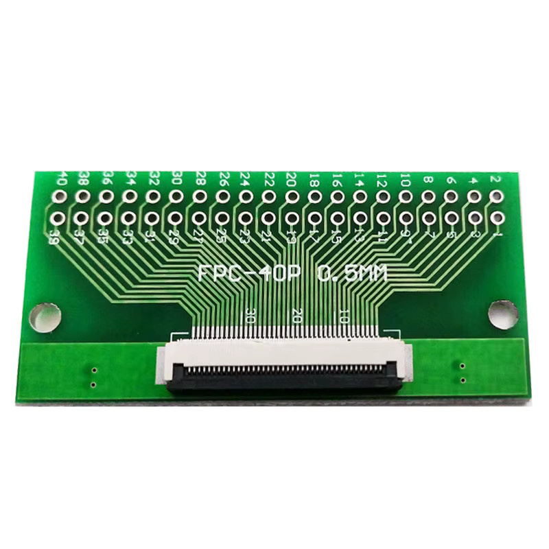 FPC FFC zu 2,54mm DIP PCB Adapter Leiterplatten-Konverter mit 0,5mm Rastermaß in Grün - Bild 2