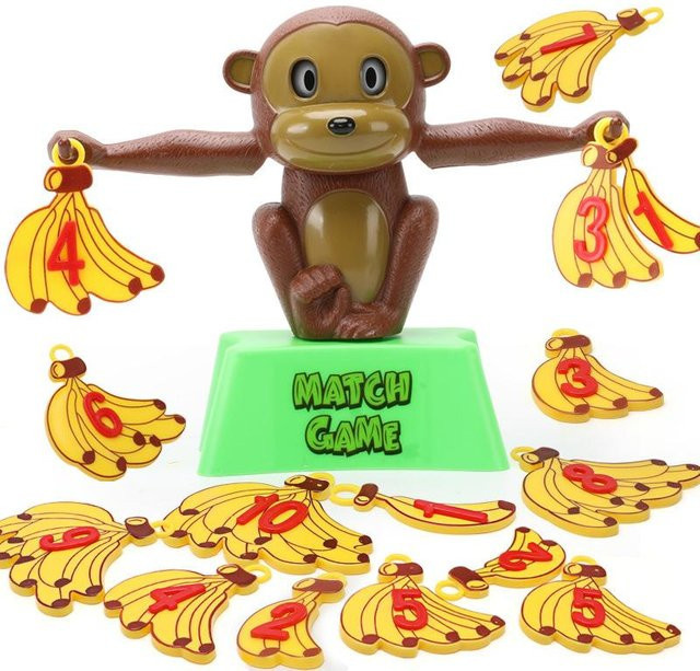 Topmix Banane Affe Zahlen Waagen, Montessori Spielzeug, ab 3 Jahren - Bild 1