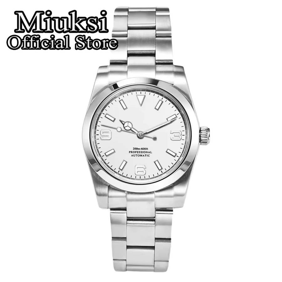 Miuksi Armbanduhr, Automatik, Edelstahl, Saphirglas, 36 mm, Schwarz, Unisex - Bild 3