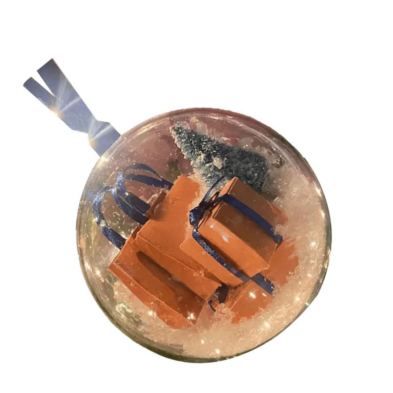 OutsideWorld Mini Express Box Weihnachtsornament aus Kunststoff in Mehrfarbig und Braun als hängende Dekoration für Weihnachten und Hochzeit - Bild 2