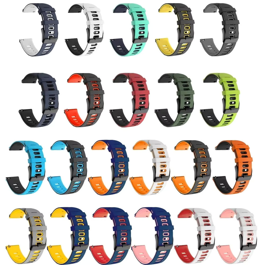 QCTOG Uhrenarmband Silikon, 22 mm, Samsung Galaxy Watch3 45mm 46mm - Bild 2