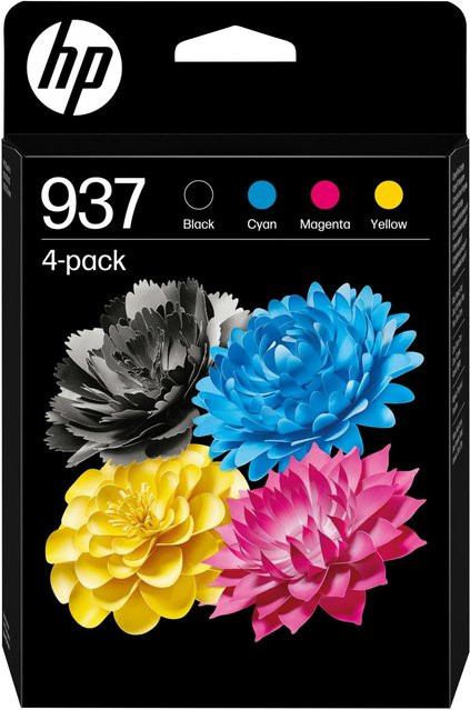 HP 937 Original Tintenpatronen Set CMYK 4er-Pack für Inkjet-Drucker - Bild 1
