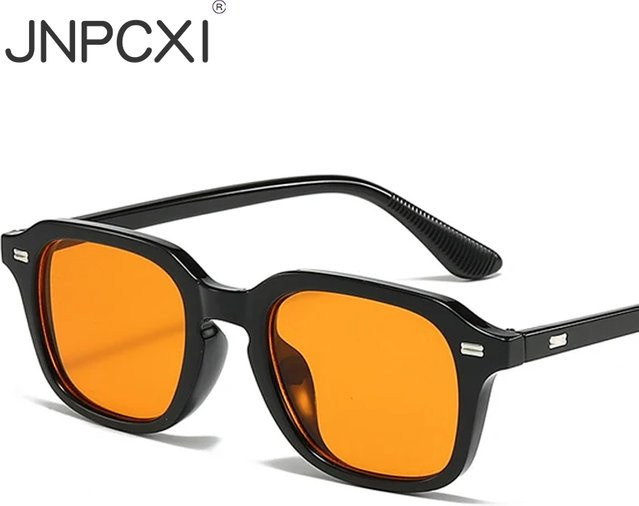 JNPCXI Sonnenbrille, Quadrat, Vollrand, Kunststoff, Orange, Unisex - Bild 1
