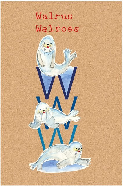Komar Wandbild ABC Animal Paper Poster Multicolor B: 30 cm, H: 40 cm - Bild 1