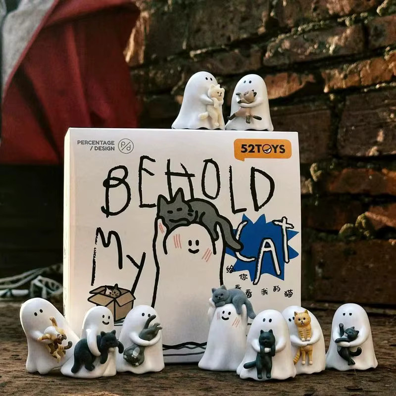 52toys Ghost Behold My Cat Blind Box, leuchtende Minifiguren, Sammelspielzeug - Bild 3