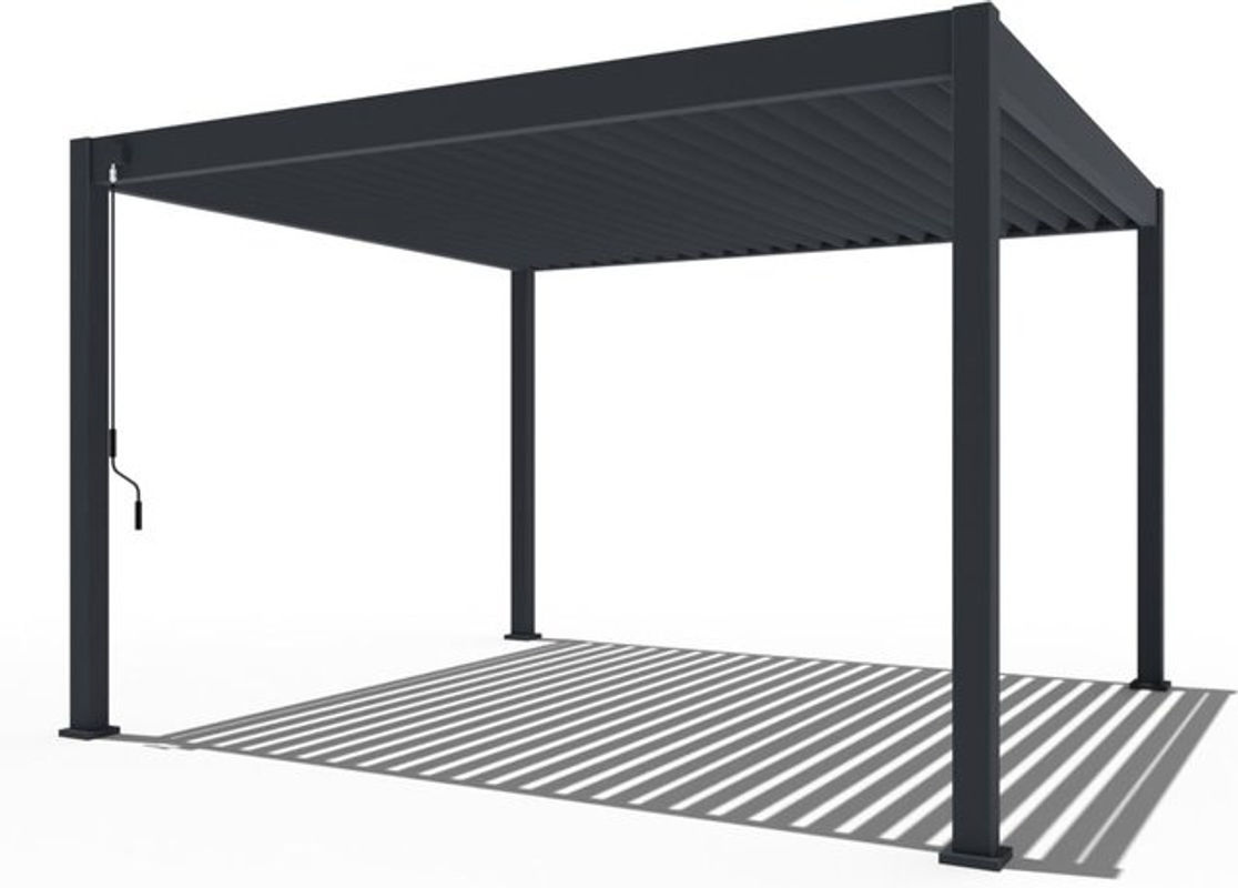 PergoLine Superior Pergola Pavillon Anthrazit B/T: 3,6 x 4 m - Bild 5