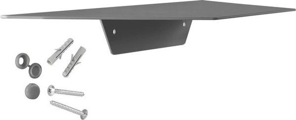 SOTECH Design Wandregal HOVER-II in Anthrazit für die Wandmontage, B/T/H: 35 x 13 x 4 cm