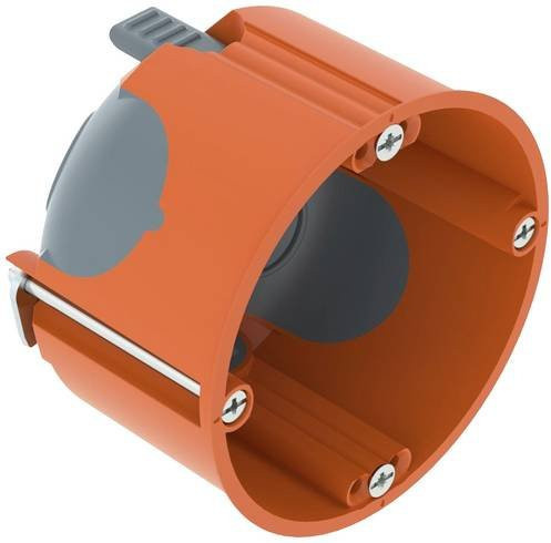 OBO Bettermann Hohlwand-Gerätedose winddicht, Farbe: orange, 25 Stück, Durchmesser: 68 mm, Tiefe: 47 mm - Bild 1