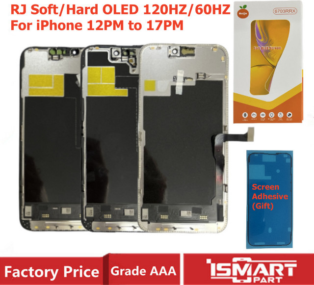DALESIMEI OLED Display Ersatz für iPhone 16 Pro, 17 Pro, 15 Pro und 17 Pro Max, 3D Touch LCD Digitizer in Schwarz - Bild 1