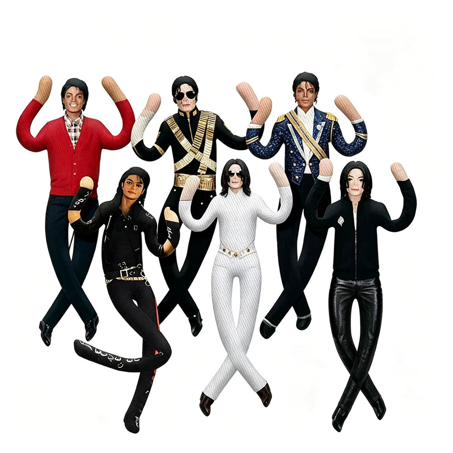 Bandai MJ Michael Jackson Cosplay Plüschpuppe, mit beweglichen Gelenken - Bild 3