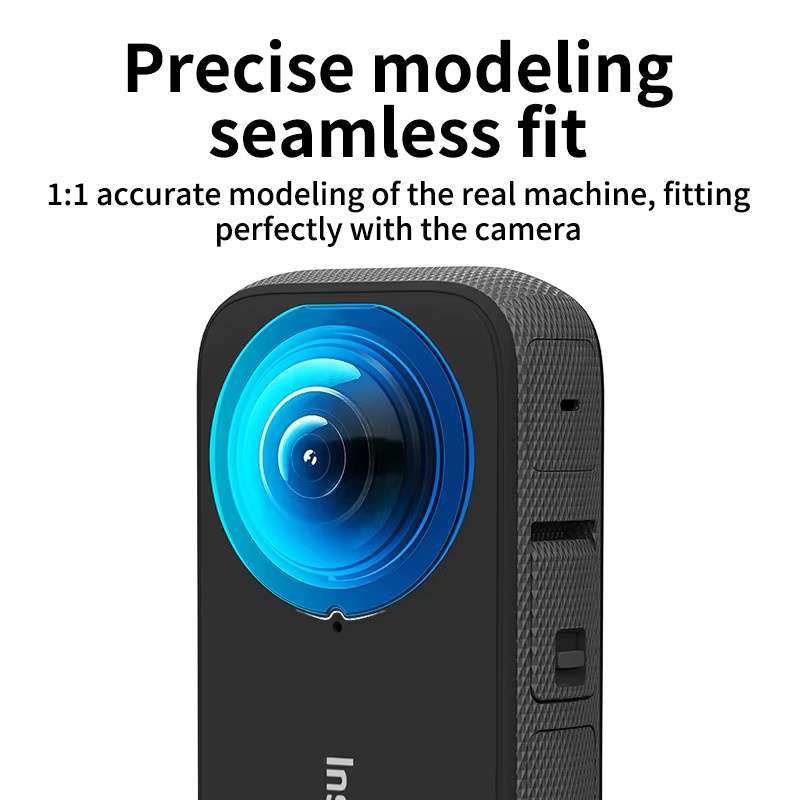 Insta360 Objektivfolie für Insta360 X3, transparente Schutzfolie, selbstklebend und kratzfest - Bild 4