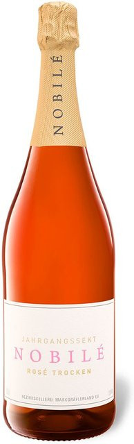 Markgräfler Winzer Nobilé Jahrgangssekt Rosé trocken 2023 0,75 l - Bild 1