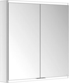 Keuco Spiegelschrank Royal Modular 2.0 in Weiß und Silber mit 2 Türen und 2 Schubladen, B/T/H: 70 x 12 x 70 cm - Bild 1