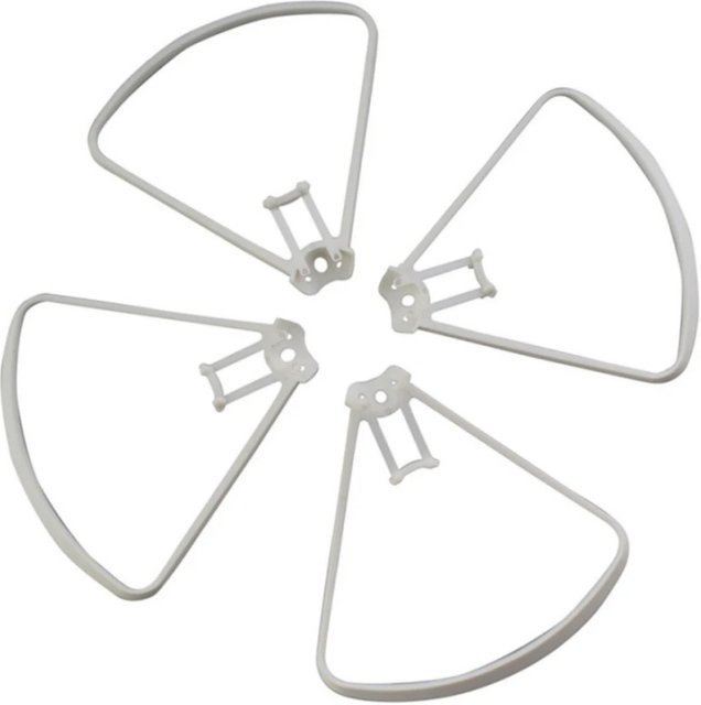 SYMA Z3 Drohnen-Propellerschutz Set, 4 Stück, weiß, kollisionssicherer Klingenschutz für faltbare Quadcopter - Bild 1