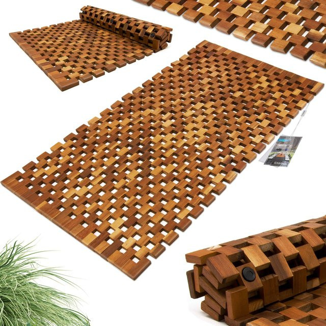 CASARIA Badvorleger aus FSC-zertifiziertem Akazienholz in Braun, B/B: 80 x 50 cm - Bild 1