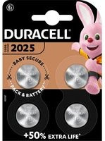 Duracell CR2025 Lithium-Knopfzellen 3V, 4 Stück, 165 mAh - Bild 1