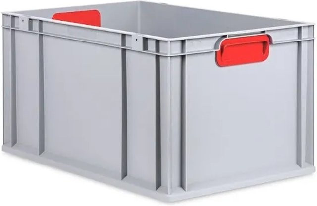 PROREGAL Eurobox Nextgen Color Transportbox mit verstärktem Boden, Rot, H x B x T: 32 x 40 x 60 cm, 65 Liter - Bild 1
