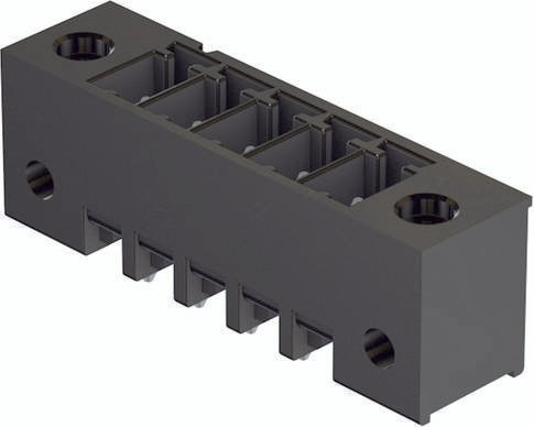HARTING Grundleiste 14120314005000, 1 Reihe, Messing, Schwarz - Bild 1