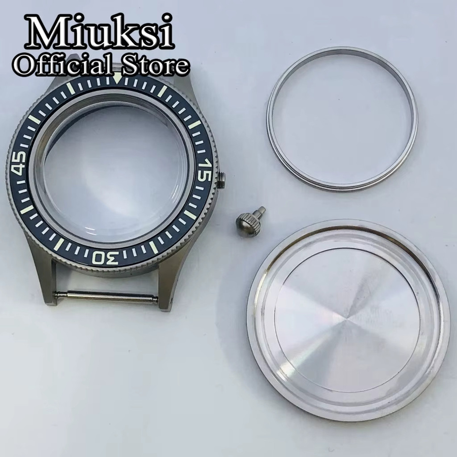 Miuksi Uhrengehäuse Edelstahl, 40 mm, Silber, Vintage, Unisex - Bild 2