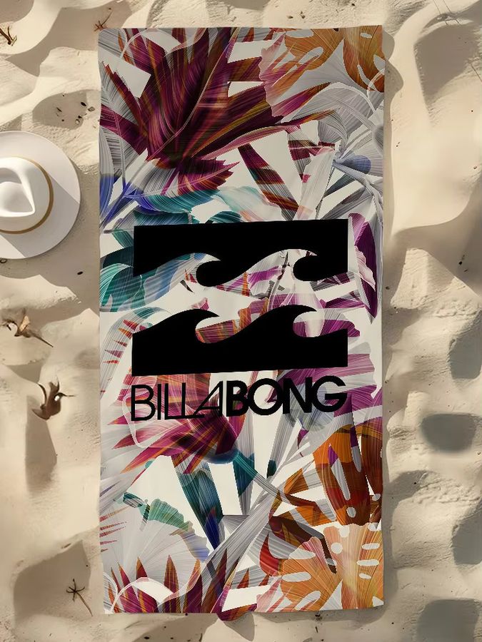 Billabong Logo Strandtuch leicht und luxuriös für Reise, Camping und Pool - Bild 4