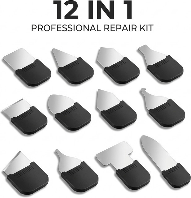 Solobros TE-203 12-in-1 Demontage-Set zur Reparatur von Handy-Akku, Bildschirm, Rückseite und Rückglas als präzises Öffnungswerkzeug - Bild 1