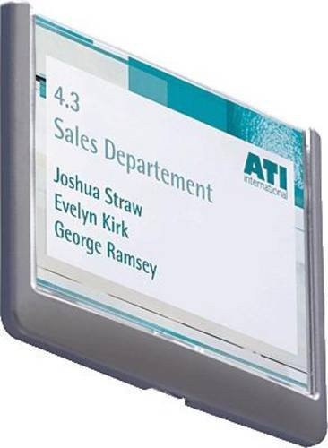 Durable Türschild CLICK SIGN in Graphit, B: 14,9 cm, H: 10,55 cm - Bild 1
