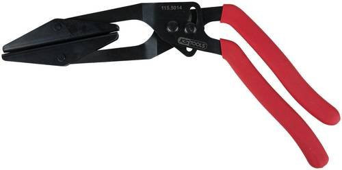 KS Tools Stufenlose-Abklemmzange abgewinkelt, Schwarz, Ø 74,0 mm - Bild 1
