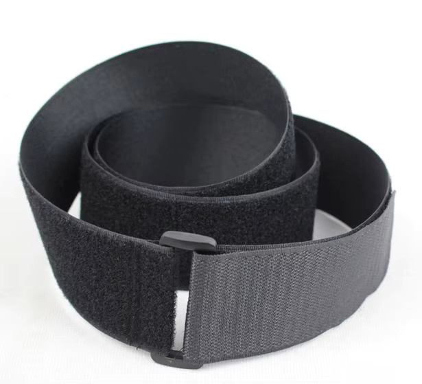 OKNOW Wiederverwendbare Nylon-Gepäckbänder mit Schnalle und Klettverschluss, Farbe: Schwarz - Bild 3