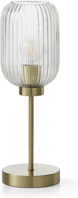 Louxor Tischlampe Goldfarben aus Metall und Glas Höhe: 14 cm - Bild 1