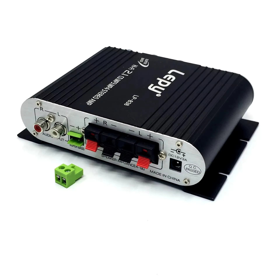 Lepy 838 HiFi-Audioverstärker 2,1-Kanal Stereo-Bass-Soundverstärker mit MP3-Funktion - Bild 6