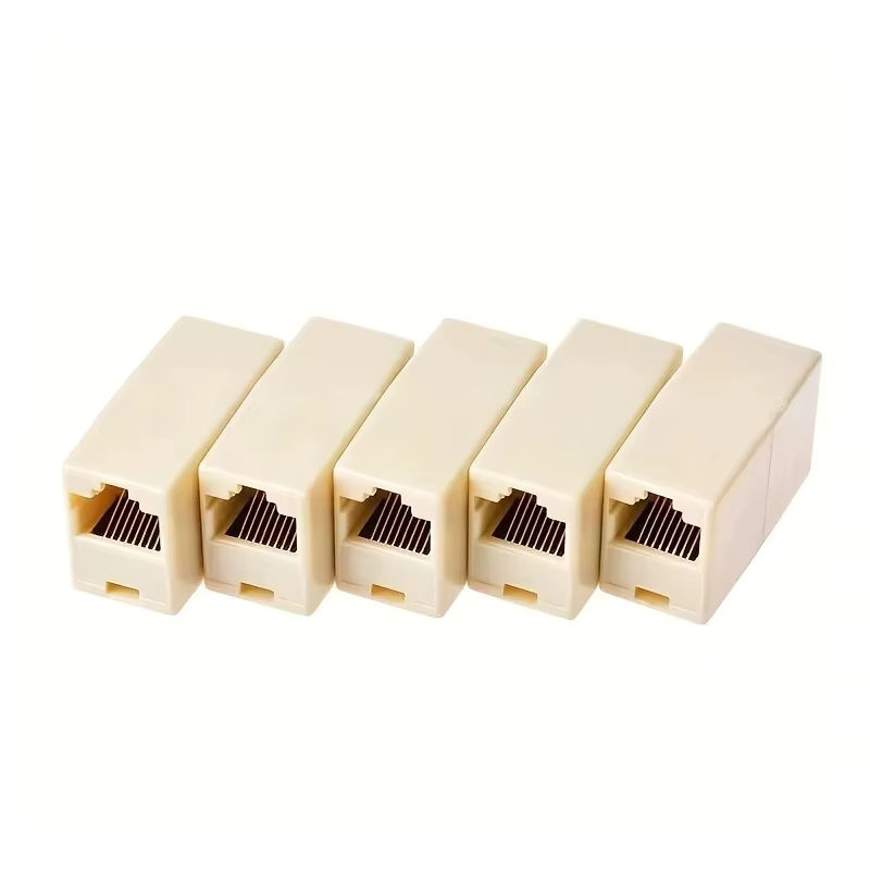 10 Stück RJ45 Ethernet LAN Kabel Koppler für CAT 5e CAT 6 CAT 6a in Beige - Bild 5