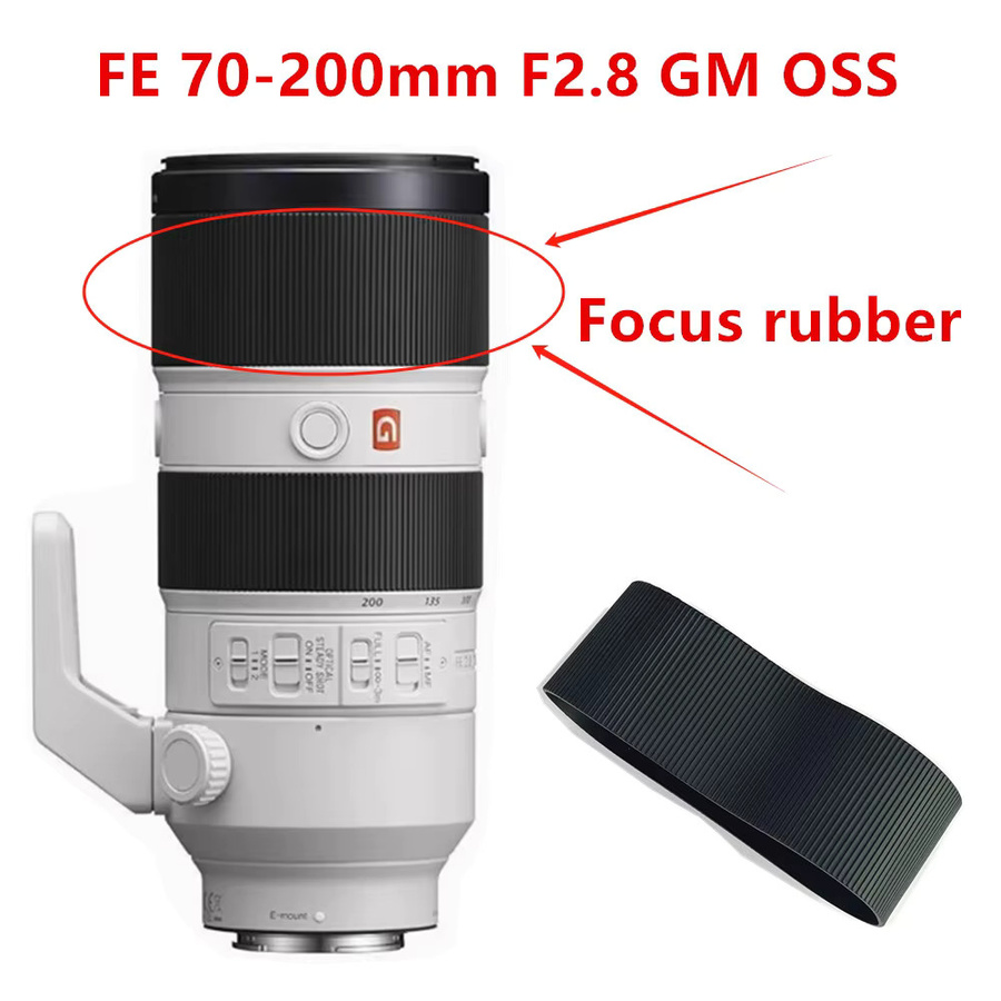Sony Zoom und Fokus Gummi Grip Abdeckung Ring für FE 70-200mm F2.8 GM OSS SEL70200GM in Schwarz - Bild 2