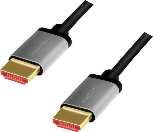 LogiLink HDMI AV Anschlusskabel Schwarz-Grau, Länge: 3 m - Bild 1