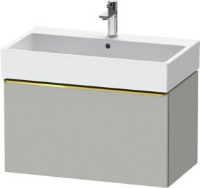 Duravit Waschtischunterschrank D-Neo, grau glänzend, wandhängend, B: 78,4 cm, T: 44,2 cm, H: 44,0 cm - Bild 1
