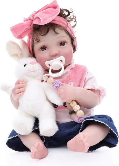 Cloveray Babypuppe, Ganzkörper-Vinylpuppe, 20 Zoll, Bunt / Mehrfarbig - Bild 1