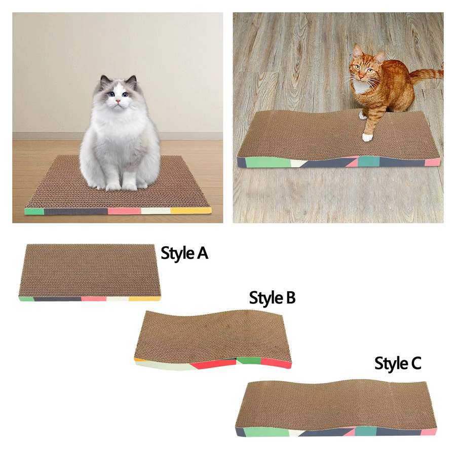Kesoto Katzen-Kratzbrett aus Pappe als Schlafbett und Sofa in Multicolour - Bild 3