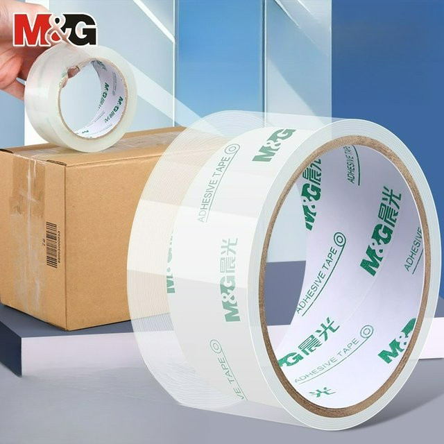M&G Transparentes Klebeband für Expressverpackungen und Kartonversiegelungen, Breite: 48 mm - Bild 1