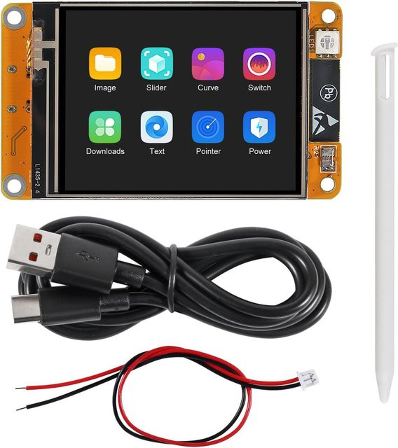 ESP32 LCD TFT-Modul mit 2,4 Zoll Touchscreen und ESP-WROOM-32 Smart Display, Multicolor, Auflösung 240 x 320 Pixel, mit Wi-Fi und Bluetooth - Bild 1