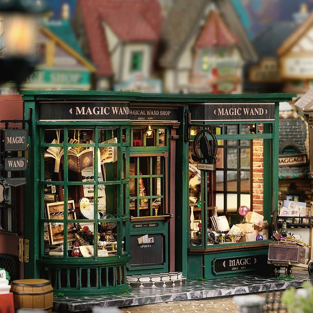 Magisches Puppenhaus aus Holz, 3D-Puzzle, Fantasy, Bunt / Mehrfarbig - Bild 1