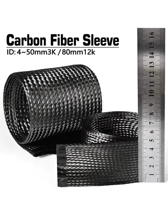 Hochtemperaturbeständige Glasfaserkabelummantelung in Schwarz mit 6 mm Hohlgeflecht als leitfähiges Band und Drahtabschirmhülle - Bild 5