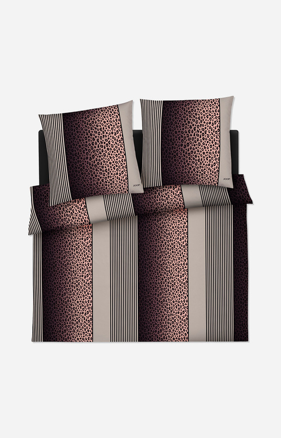 Bettwäsche JOOP! LEO aus Mako-Satin in Taupe und Beige mit modernem Grafik-Tierprint - Bild 2