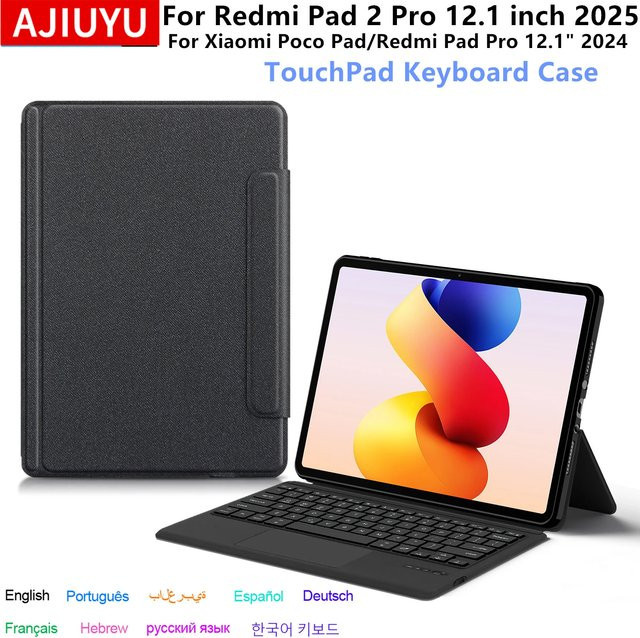 Xiaomi Smart Keyboard Cover Folio mit Touch-Trackpad für Redmi Pad Pro 12,1 Zoll in Schwarz - Bild 1